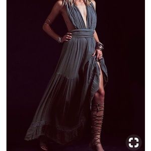 Free People Trailing Jade Dress